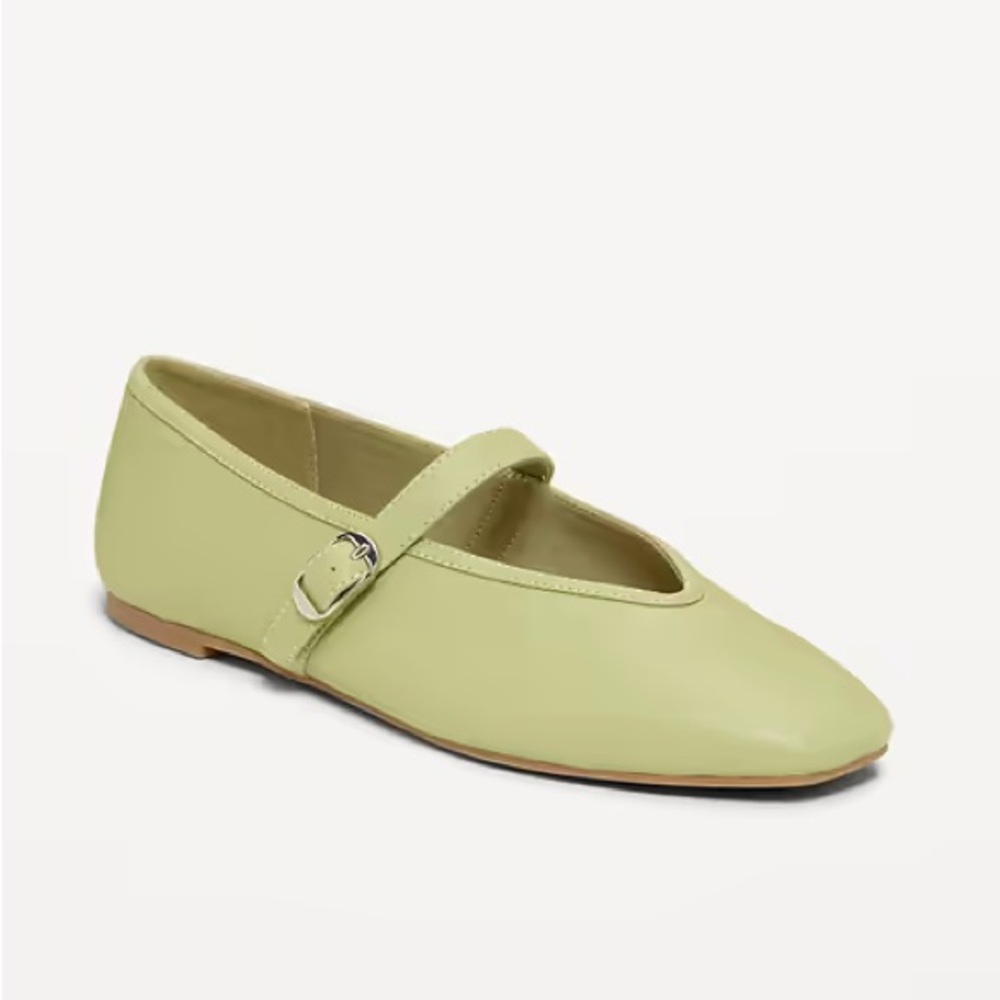 Old navy pistachio matcha green ballerina flats